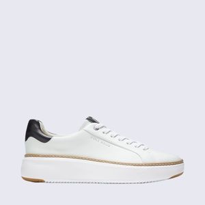 Womens Cole Haan GrandPro TopSpin Sneaker, Ivory/Black. W22707